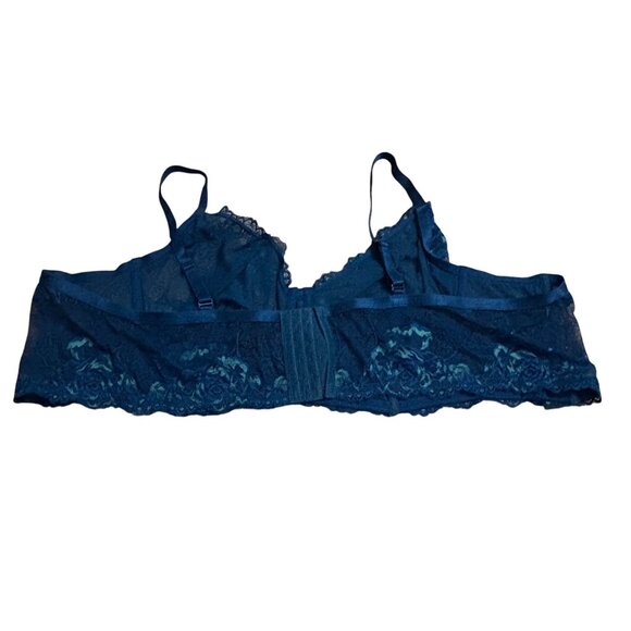 Torrid Curve Blue Lace Underwire Bra Plus Size 6 Adjustable Straps - Picture 3 of 3